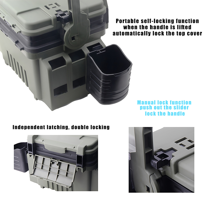 JSFUN Fishing Box Barrel Holde - Fishing Rod Case recension och pris