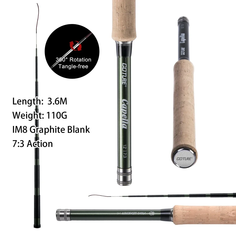 Goture 12FT Classical Tenkara  - Fishing Rod Combo recension och pris